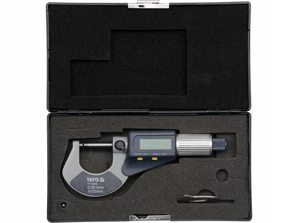 0-25MM MICROMETER WITH DIGITAL DISPLAY YATO
