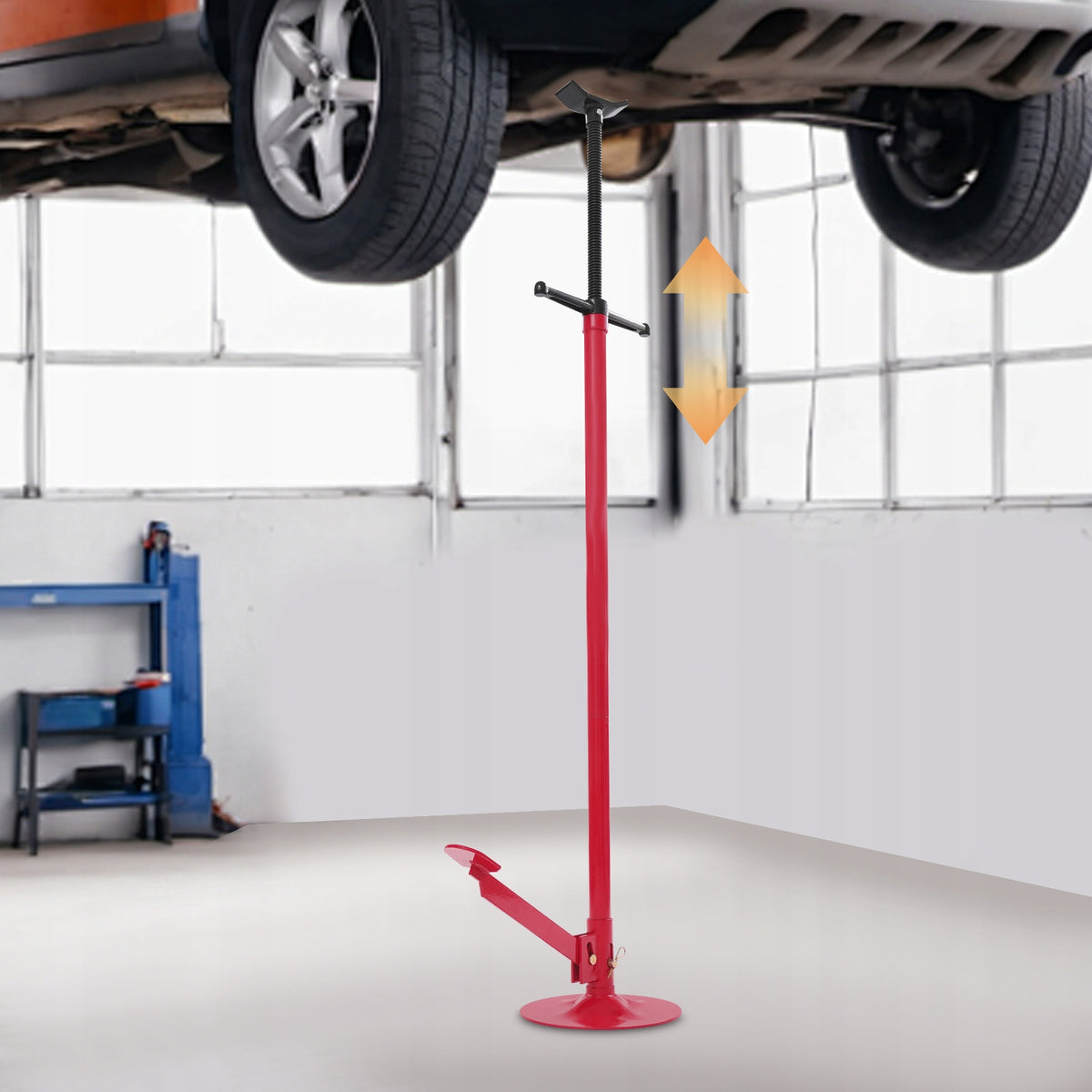 0.75T Car Repair Jack Stand with Foot Pedal Height Adjustable 133.5-200 cm Brand no brand