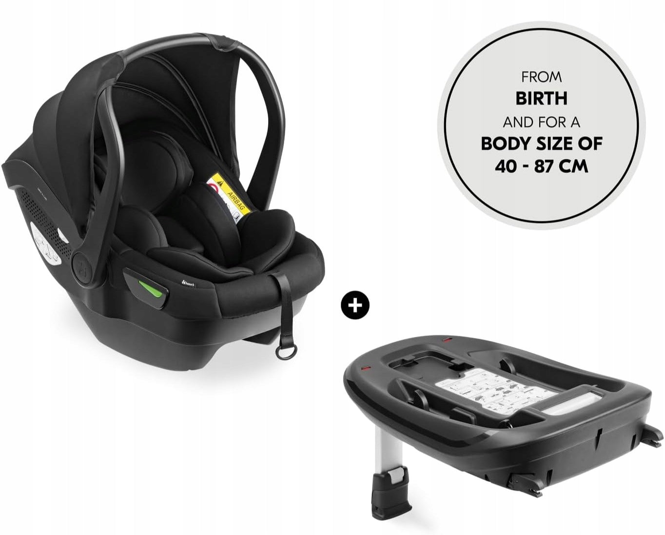 0+ CAR SEAT WITH BASE ISOFIX HAUCK DRIVE N CARE SET I-SIZE Manufacturer code 61434