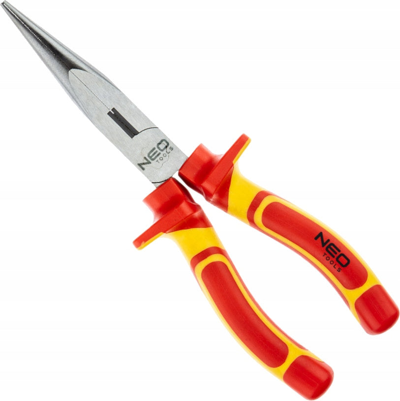01-225 Straight elongated pliers 200 mm 1000V, polished NEO TOOLS