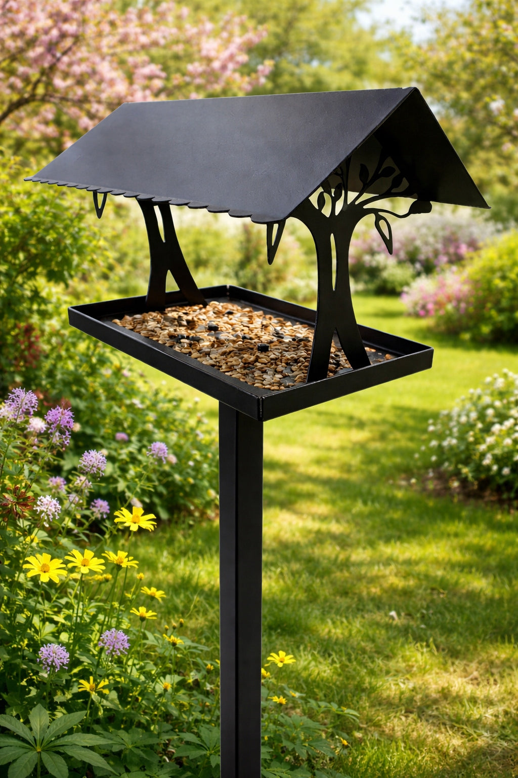 SUMMER GARDEN DECORATIVE FEEDER ATTRACTS BIRDS TO THE GARDEN 145 CM WITH ANCHOR