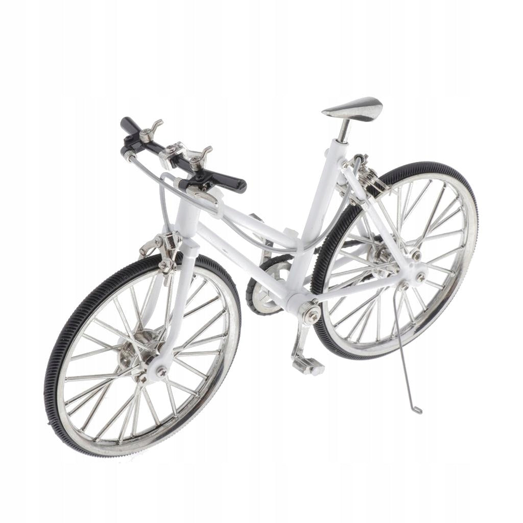 1:10 Alloy Diecast Bicycle Model Toys Home Decor Ornaments White