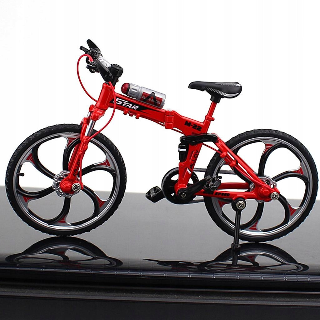 1/10 Bicycle Model Velodrome Racing Bike Red Foldable for kids gift Brand no brand