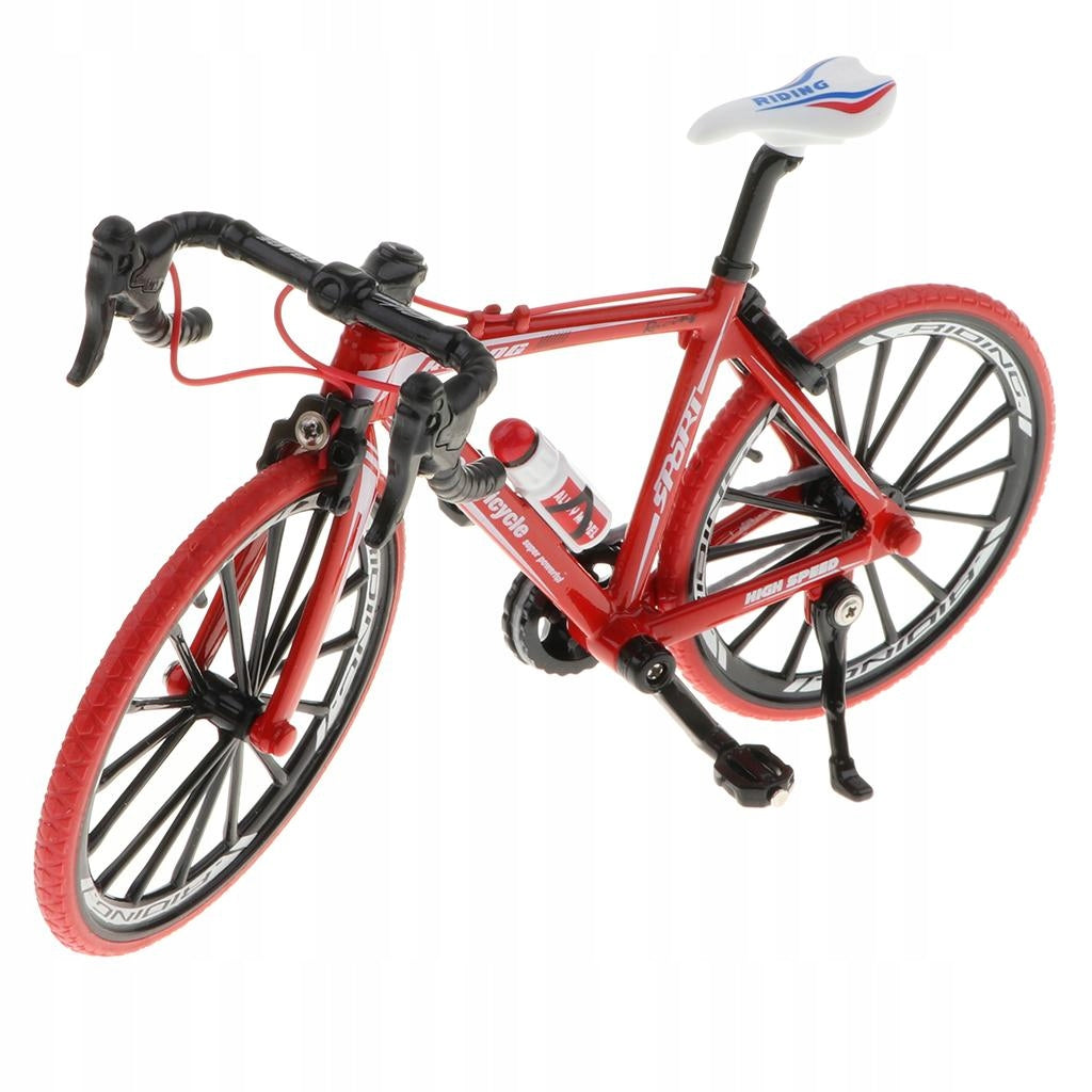 1:10 Bike Model Alloy Simulated Road Model Decoration Gift, Miniature Metal Maximum speed 1 km/h
