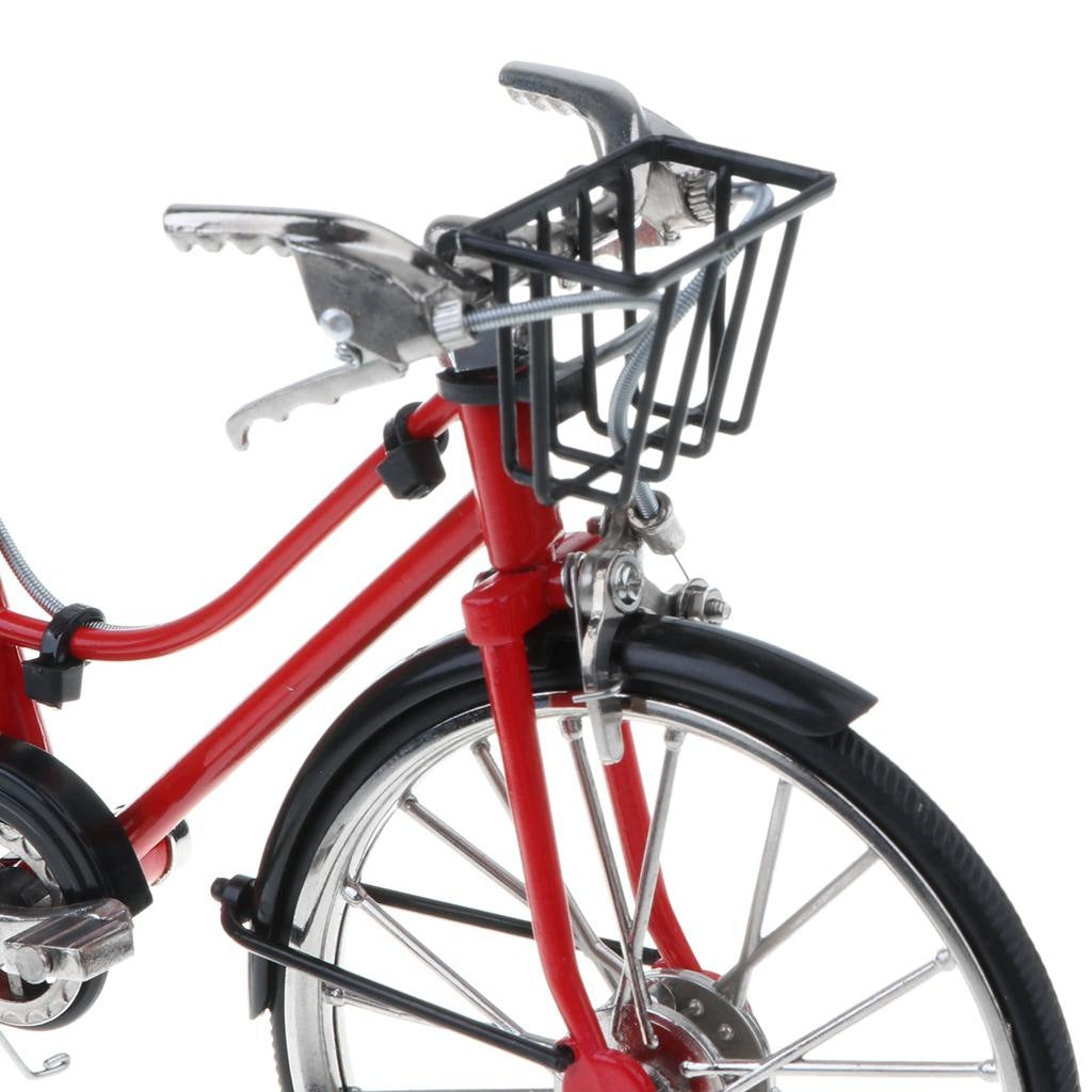 1:10 High Artificial Alloy Racing Exquisite Bike Bicycle Model, with Basket Brand no brand