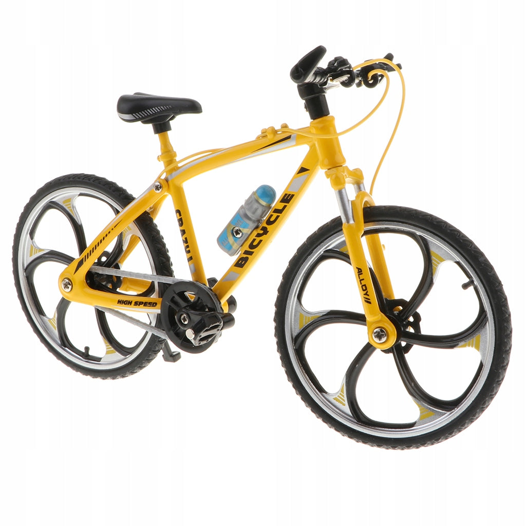 1:10 Scale Alloy Diecast Bike Model Handicraft Bicycle Toy , Yellow A, as