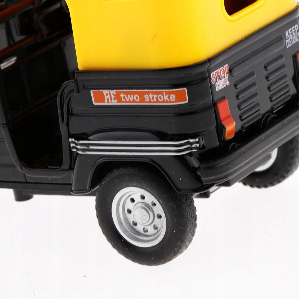 1/14 Scale Indian Tricycle W/ Light Sound Pull Back Toy Black Brand no brand