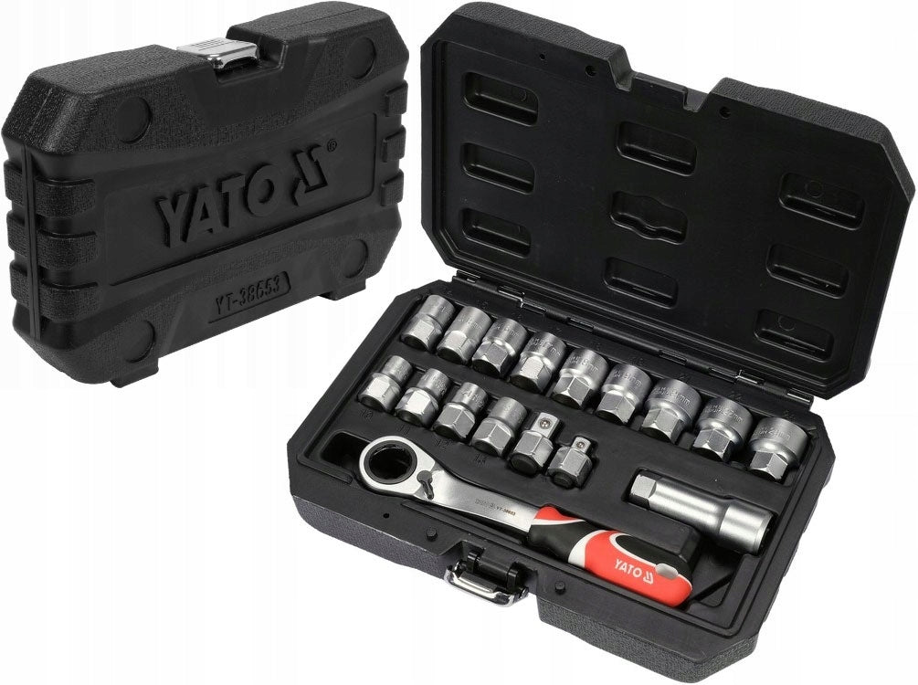 1/2'' 3/8'' 17el THROUGH SPLINE SOCKET SET