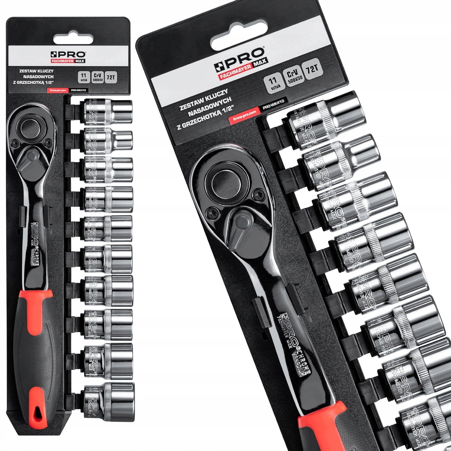 1/2" CRV RATCHET SOCKET WRENCH SET