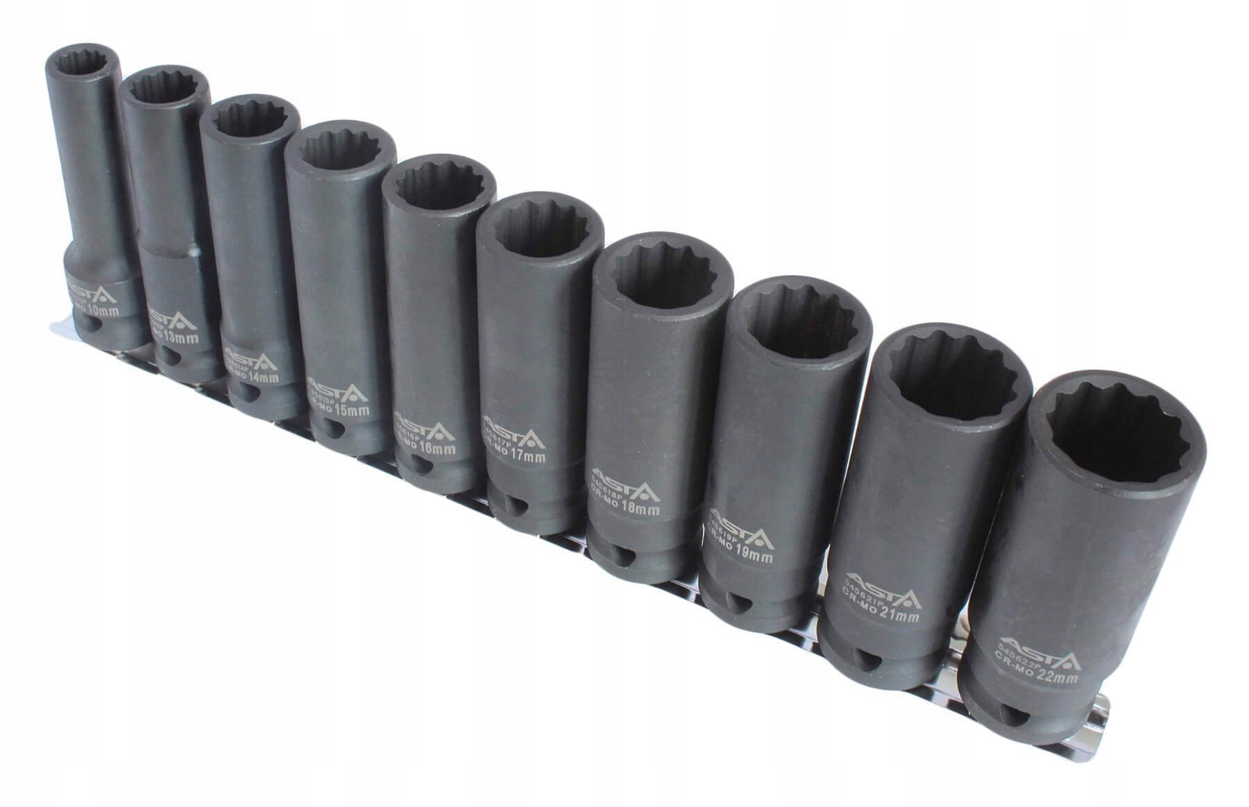 1/2" IMPACT CAPS 10-22MM. 12 ANGLE LONG Manufacturer code ASTA