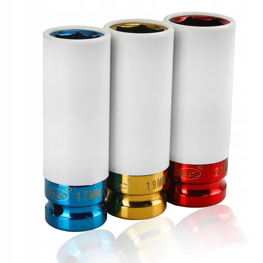 1/2 IMPACT SOCKET SET FOR ALUFELG 17 / 19 / 21 mm rim caps Manufacturer code M58270