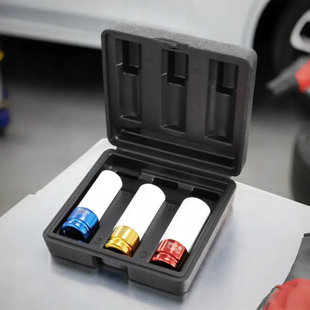 1/2'' IMPACT SOCKETS FOR ALLOY WHEELS ALUFELG SET 17, 19, 21mm YATO Manufacturer code YATO_YT-1056
