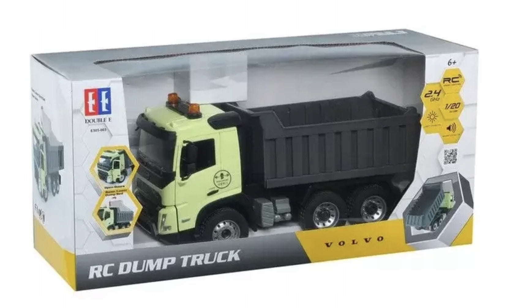 1:20 Volvo FMX sklápěč RC RTR Double E E505 Hračka na dálkové ovládání Brand Double E