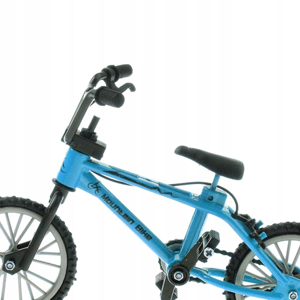 1:24 Mini Alloy Finger Bike Bicycle Diecast Model Desk Gadget Toy Blue #2 Brand no brand