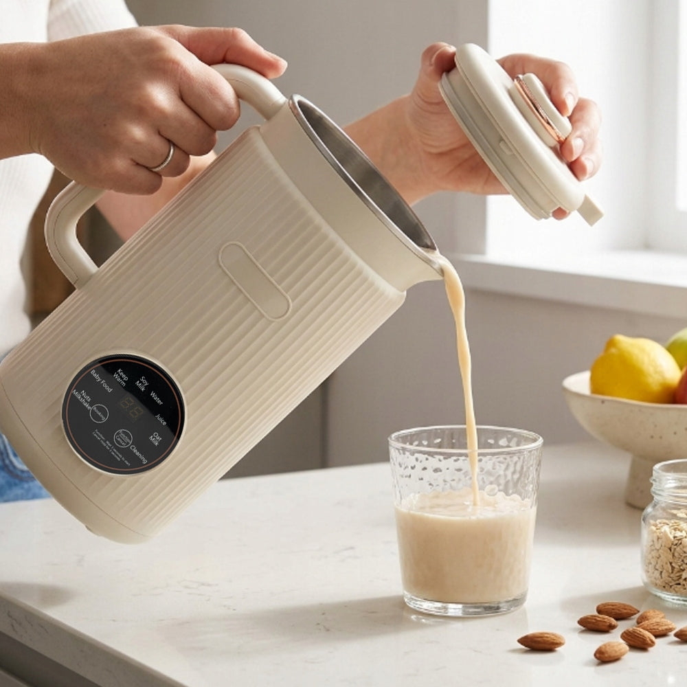1,2L SOY MILK MAKER AUTOMATIC PEANUT MILK MACHINE Dominant color white