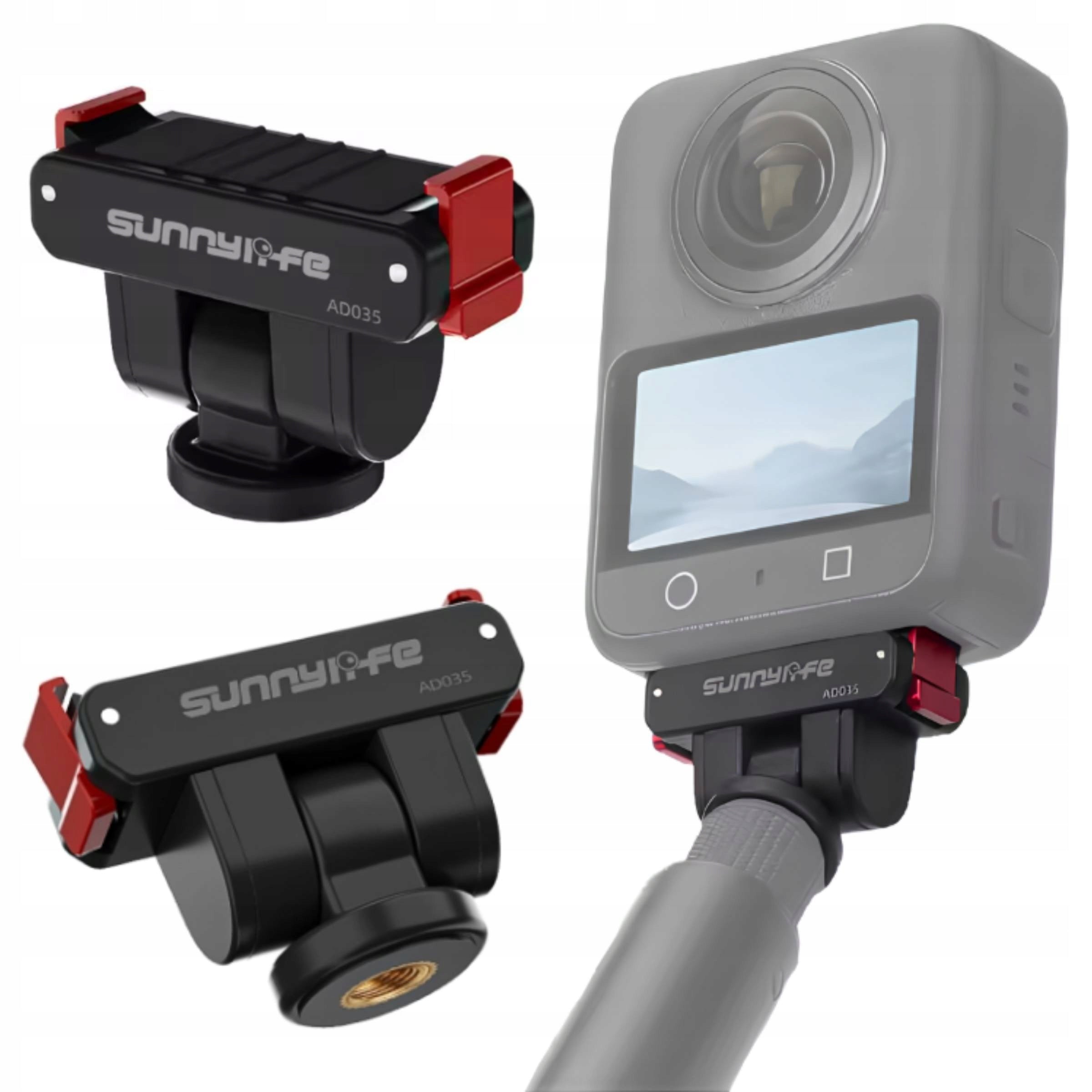 1/4'' Magnetic Adapter Holder for DJI OSMO 360 / ACTION 5 PRO / 4 / 3 / 2