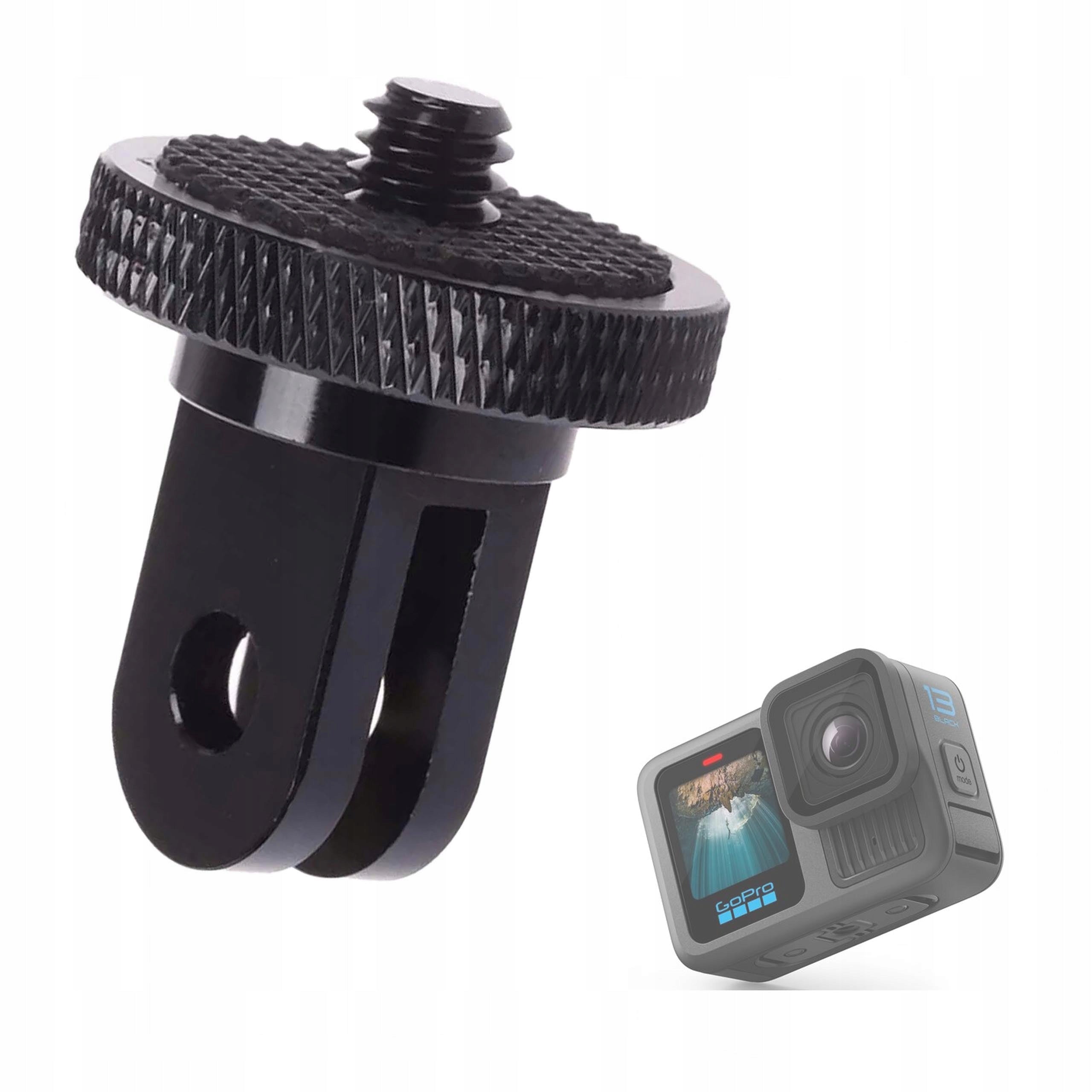 1/4" Tripod Adapter for GoPro Mission 1 13 12 11 10 9 8 7 Cameras Packaging status original