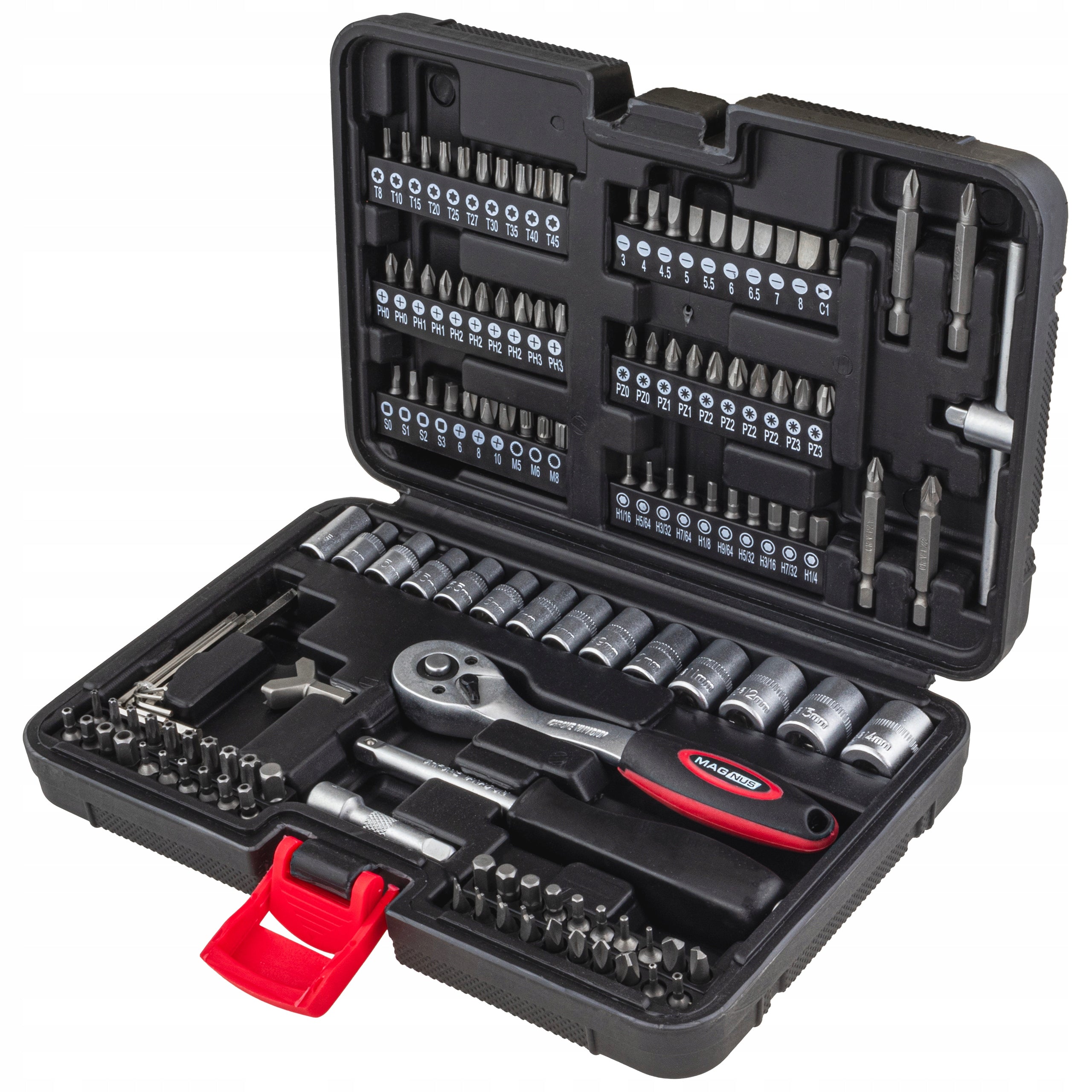 1/4 inch Ratchet Tool Kit 130 Elements Magnus Brand Magnus