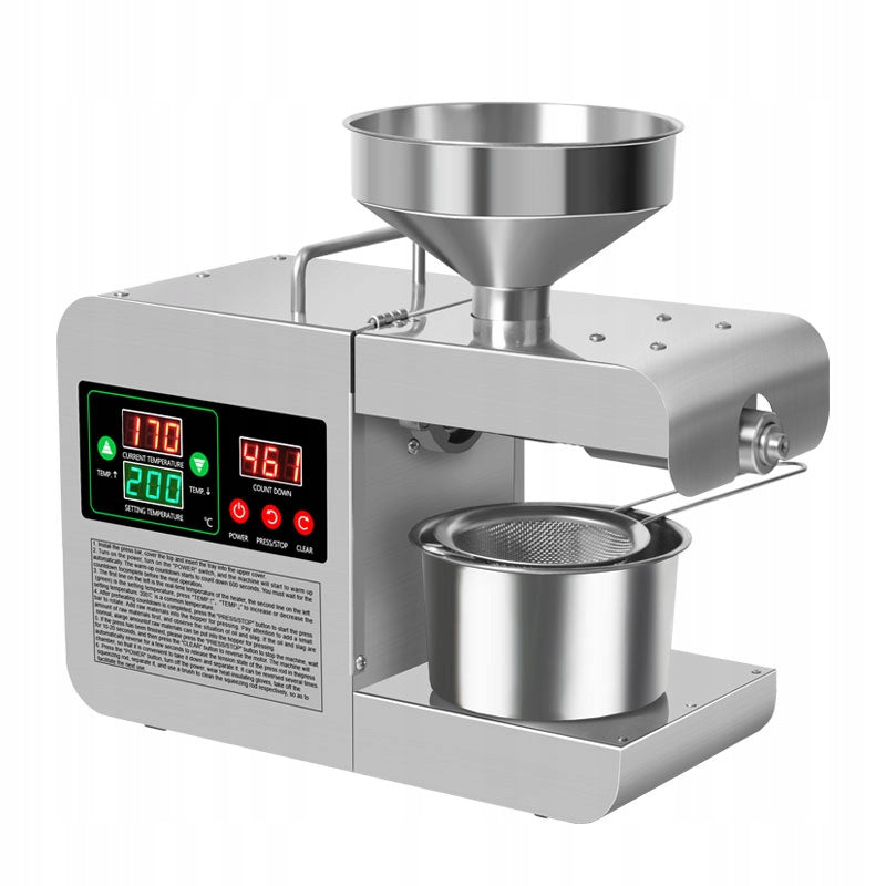 1.5KW nierdzewnej Automatyczna prasa do oleju z Kontrola temperatury Brand Chigods
