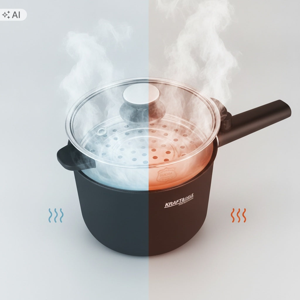 1,5L ELECTRIC POT FOR FAST COOKING 600W AT HOME AND ON THE GO Packaging status original