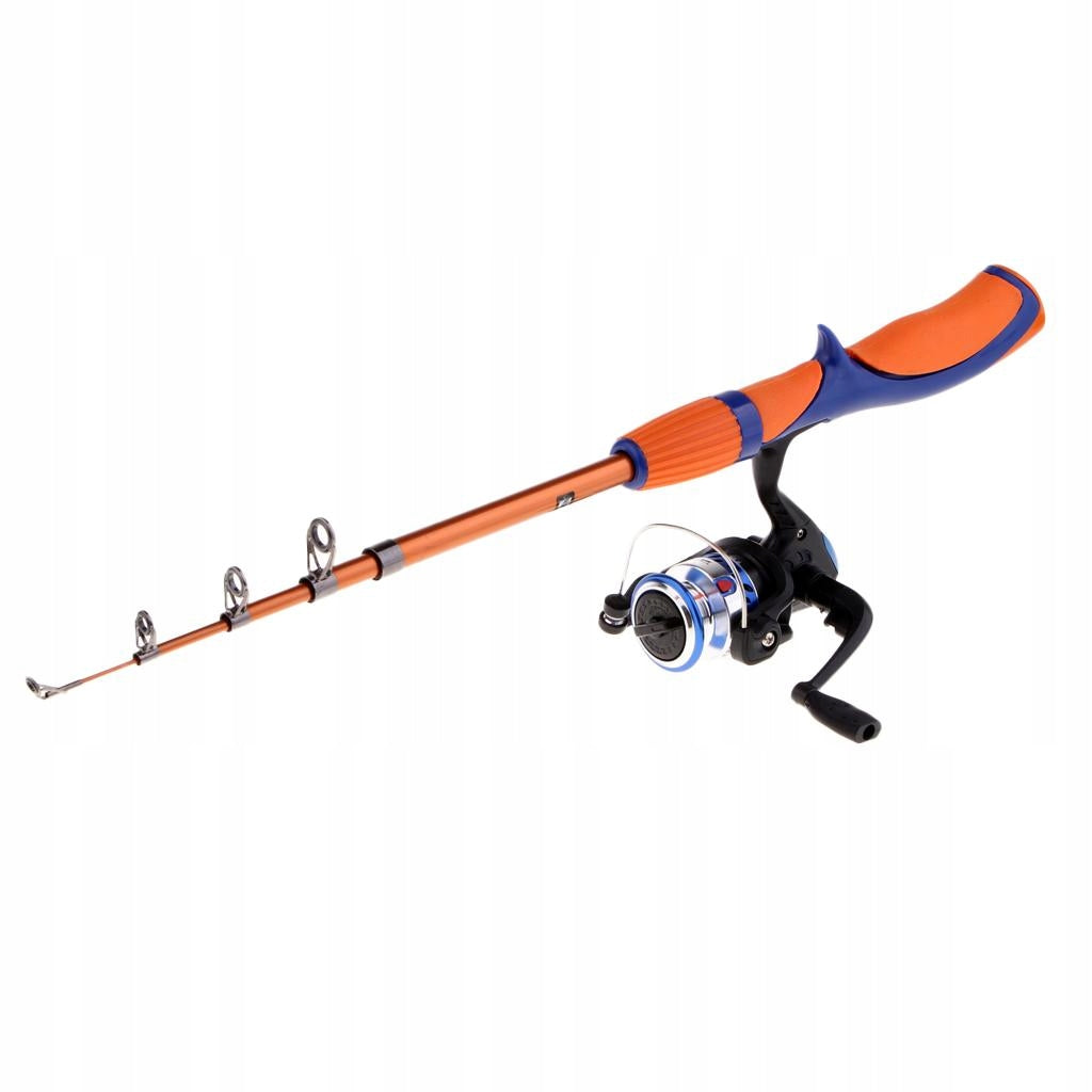 1.5M Ice Fishing Reel & Rod Combo for a Beginner First Combo Orange Brand no brand