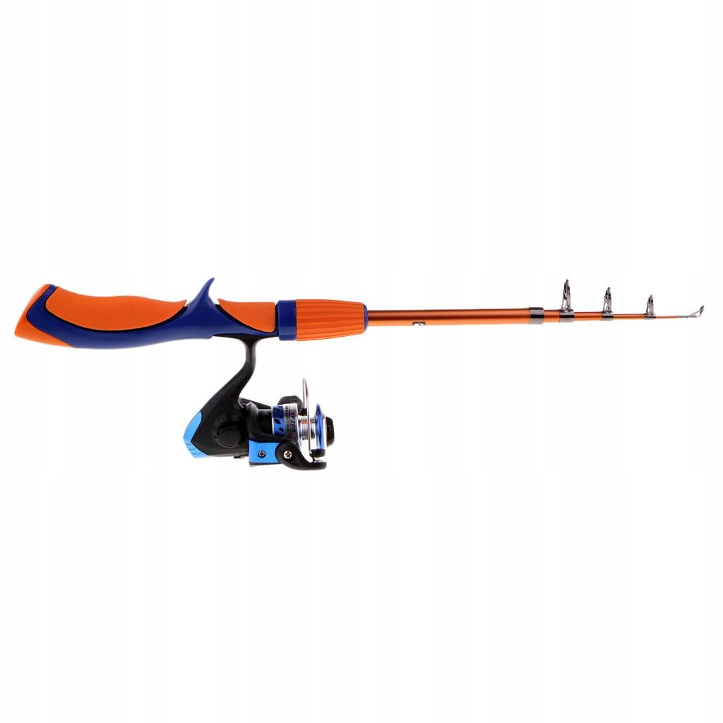 1.5M Ice Fishing Reel & Rod Combo for a Beginner First Combo Orange