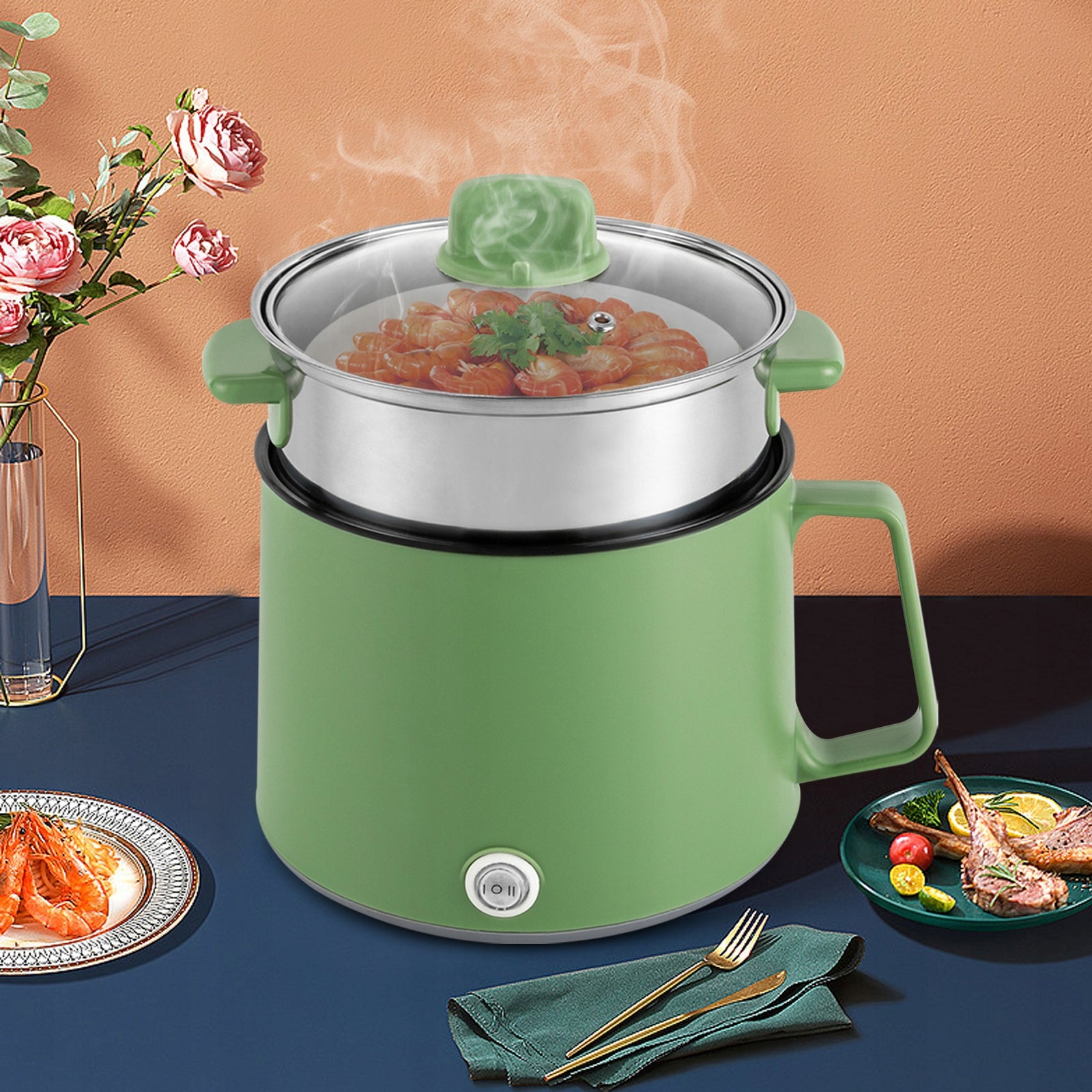 1,7-LITER PORTABLE DOUBLE LAYER ELECTRIC POT Brand no brand