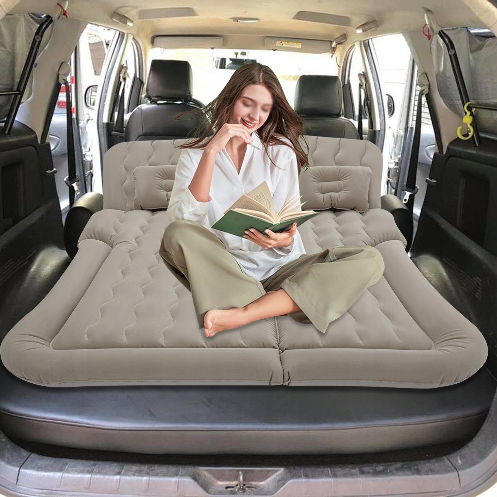 1.74X1.26M PVC INFLATABLE SUV MATTRESS CAR AIR MATTRESS 300KG LOAD BEARING Manufacturer code 35651
