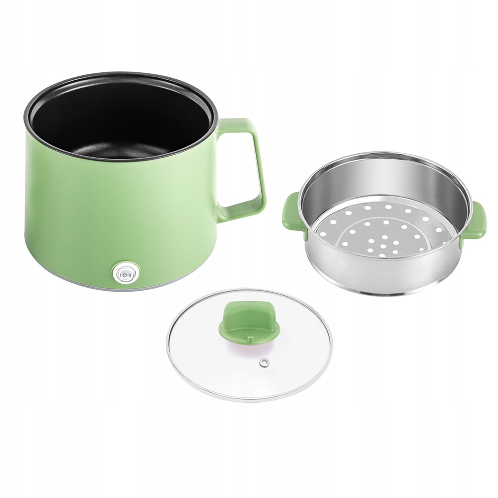 1.7L PORTABLE DOUBLE-LAYER ELECTRIC HOT POT - STEAMING AND COOKING IN ONE