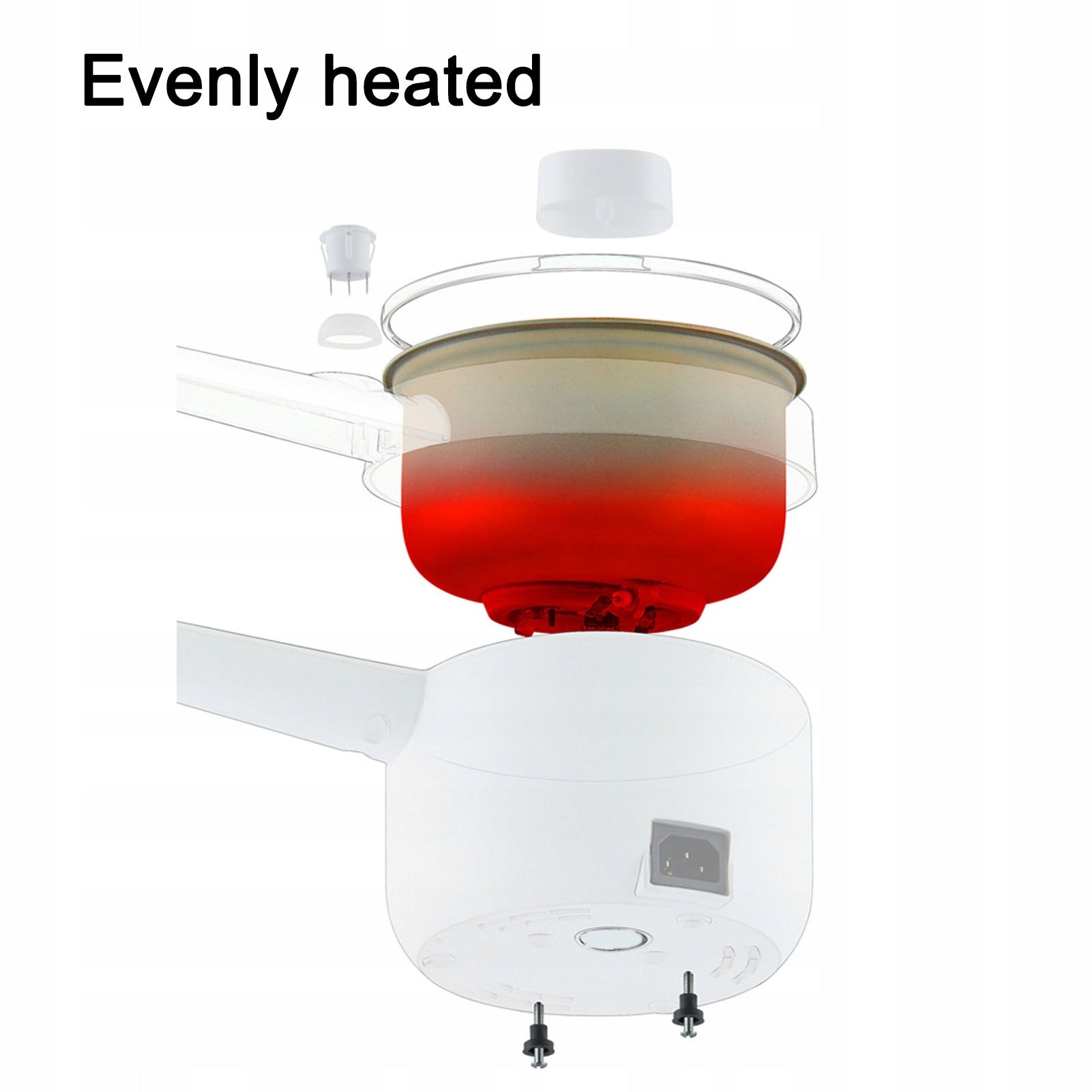 1,8L PORTABLE MULTIFUNCTIONAL ELECTRIC HOT POT WHITE Brand no brand