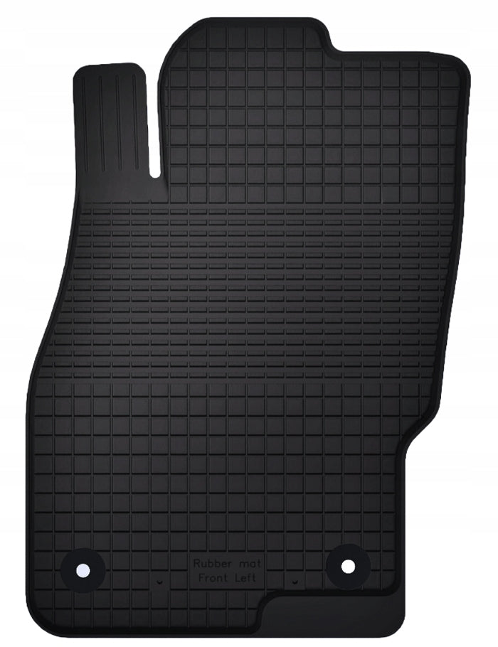 1 PC OPEL CORSA D E (2006-2019) rubber rug TROUGH 2cm RIM + CLIPS