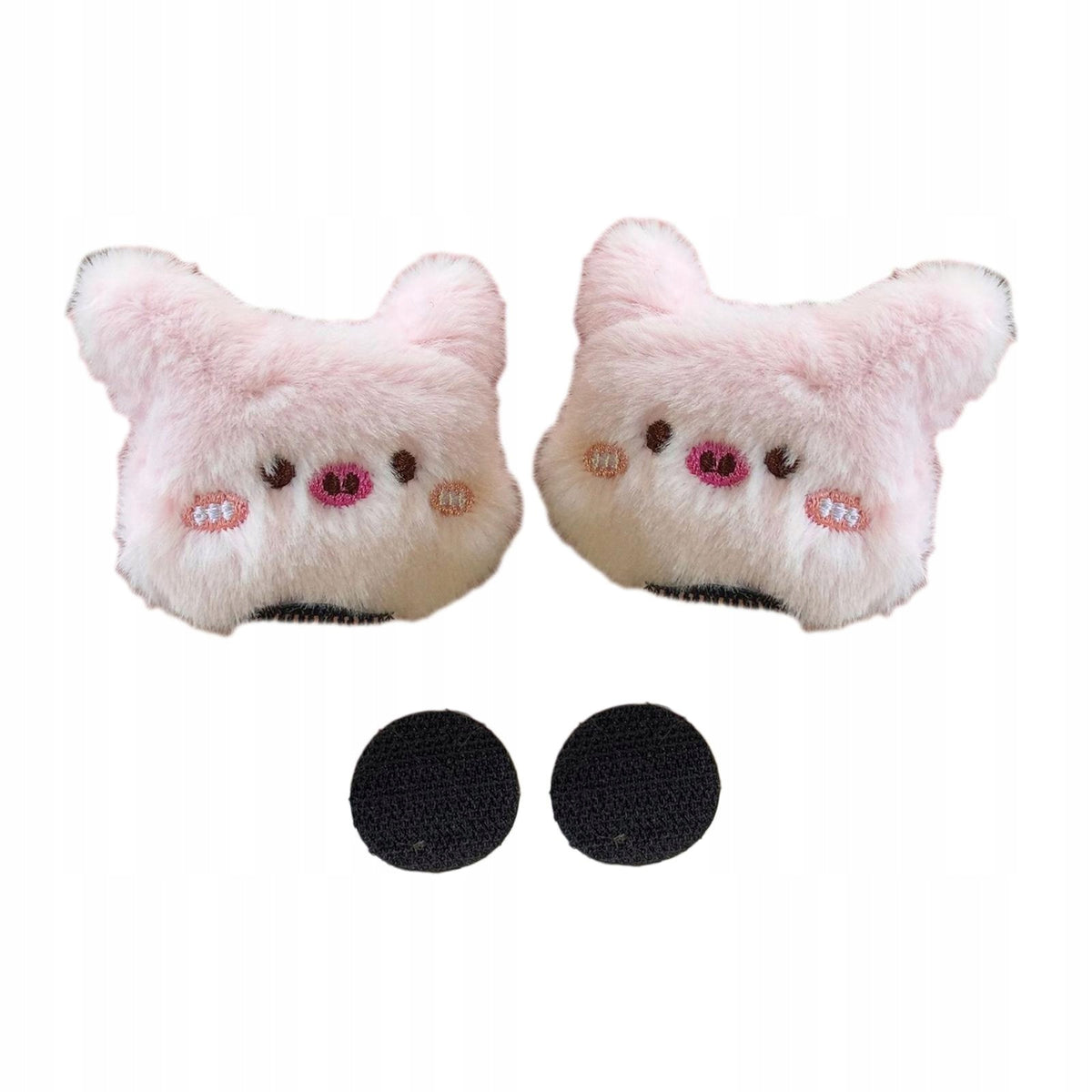 1 Pair Helmet Decorations Fun Plush Animal Lovely Easy to Install Piggy