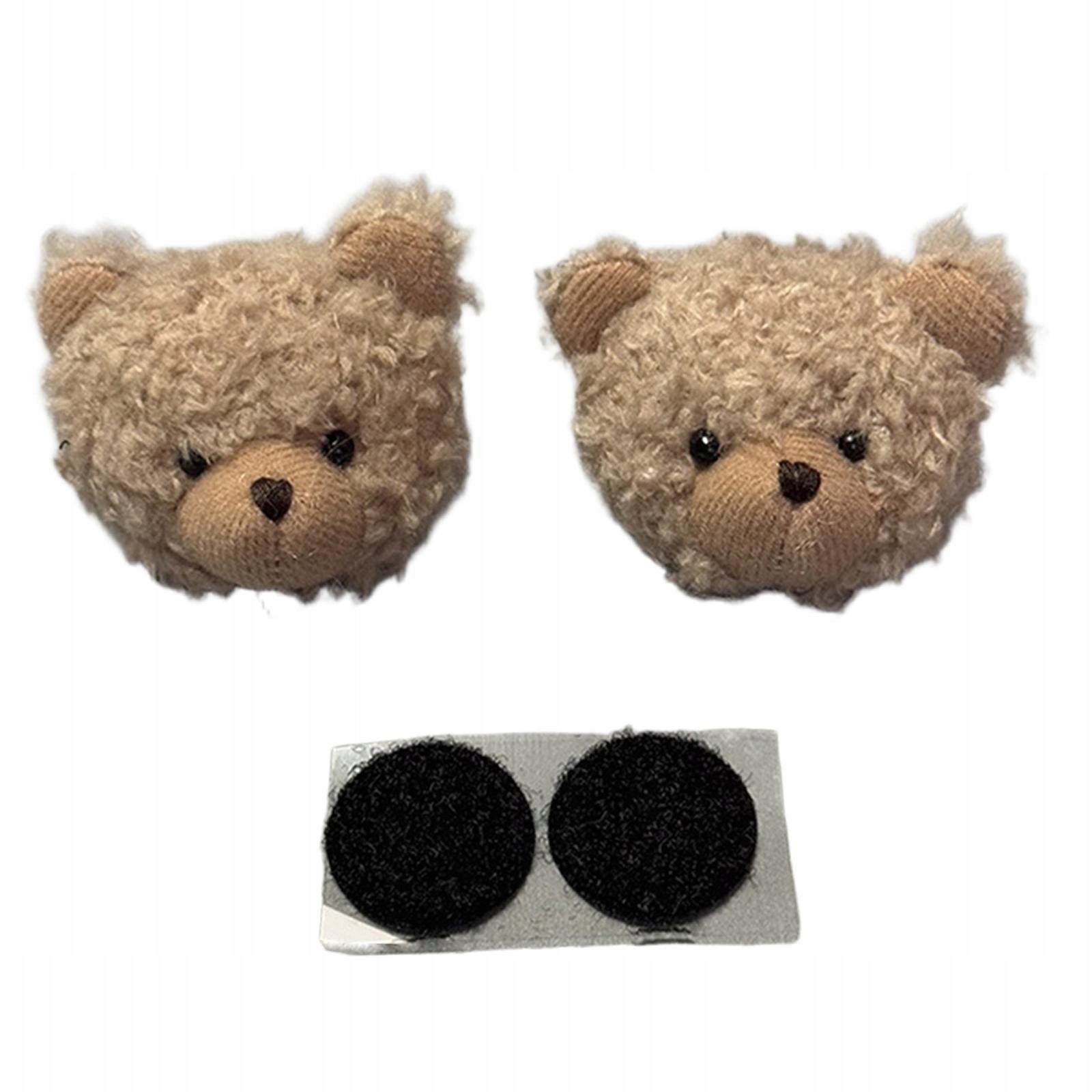 1 Pair Helmet Decorations Helmet Embellishments for Skiing Snowboard Brown Manufacturer no brand