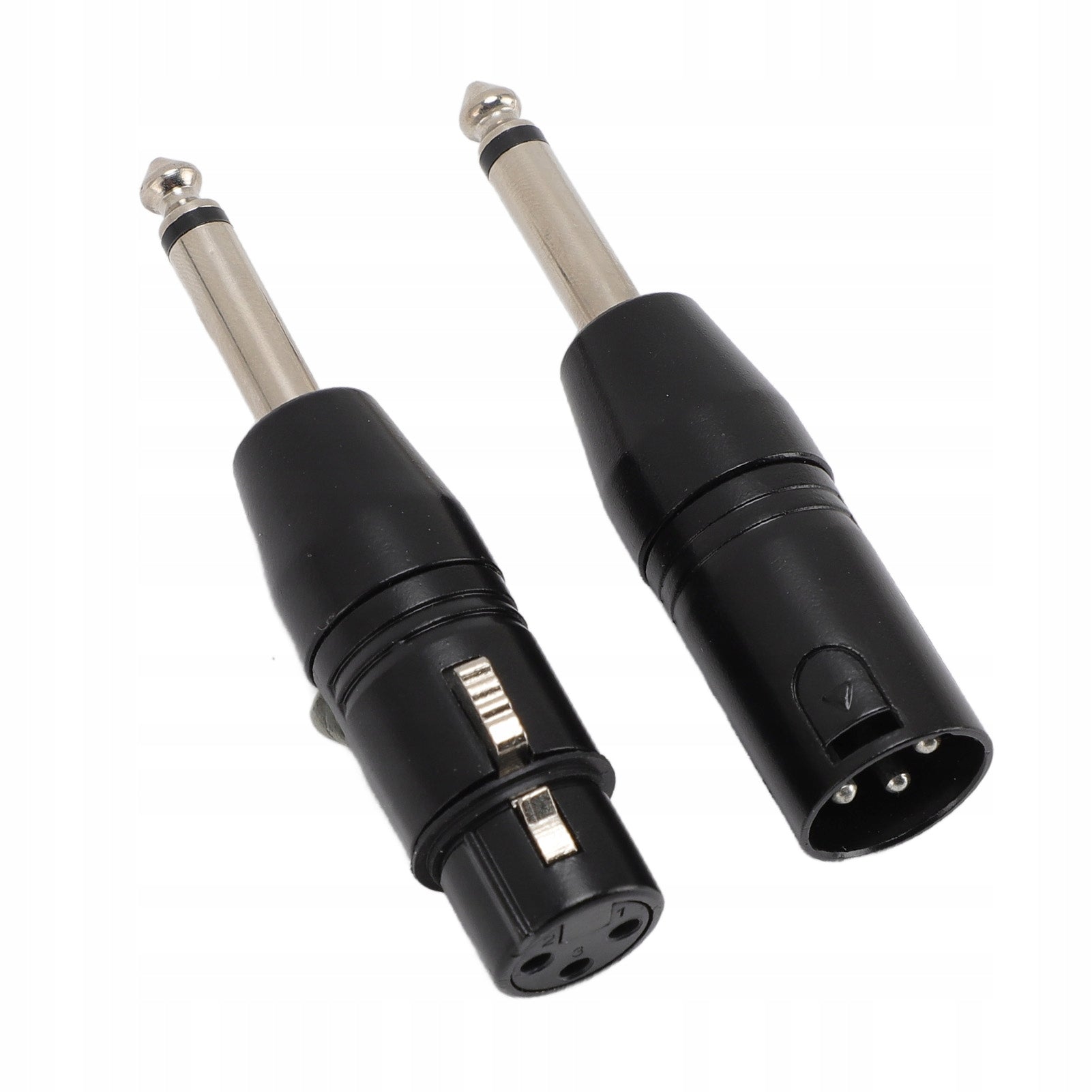 1 Pair XLR Adapter Black Professional 6,35mm 1/4 Inch Male to LE Manufacturer code AG250820016518