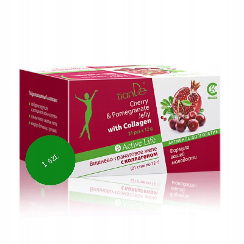 1 piece Cherry and pomegranate flavoured jelly with collagen on cartilage TianDe