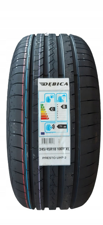 1 x NEW SUMMER TYRE 245/45R18 DĘBICA PRESTO UHP2
