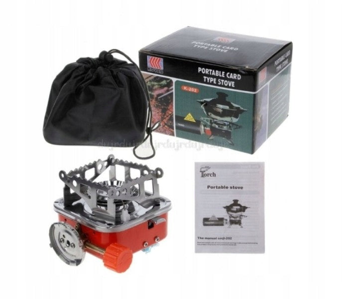 1 x Tourist Stove Mini Gas Cartridge Field Burner Portable