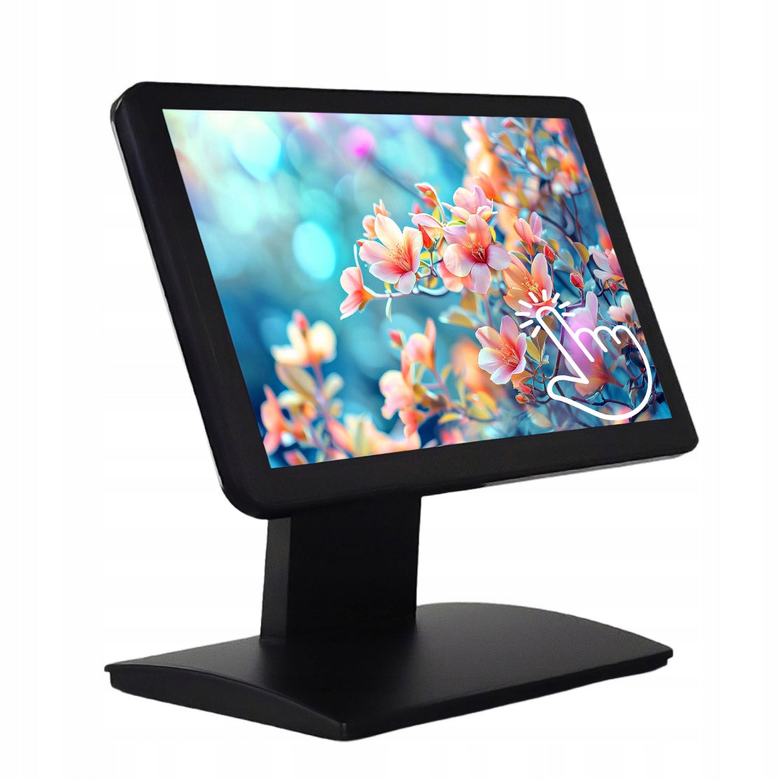 10,1" POS touchscreen monitor, capacitive, industrial HDMI, VGA. foot