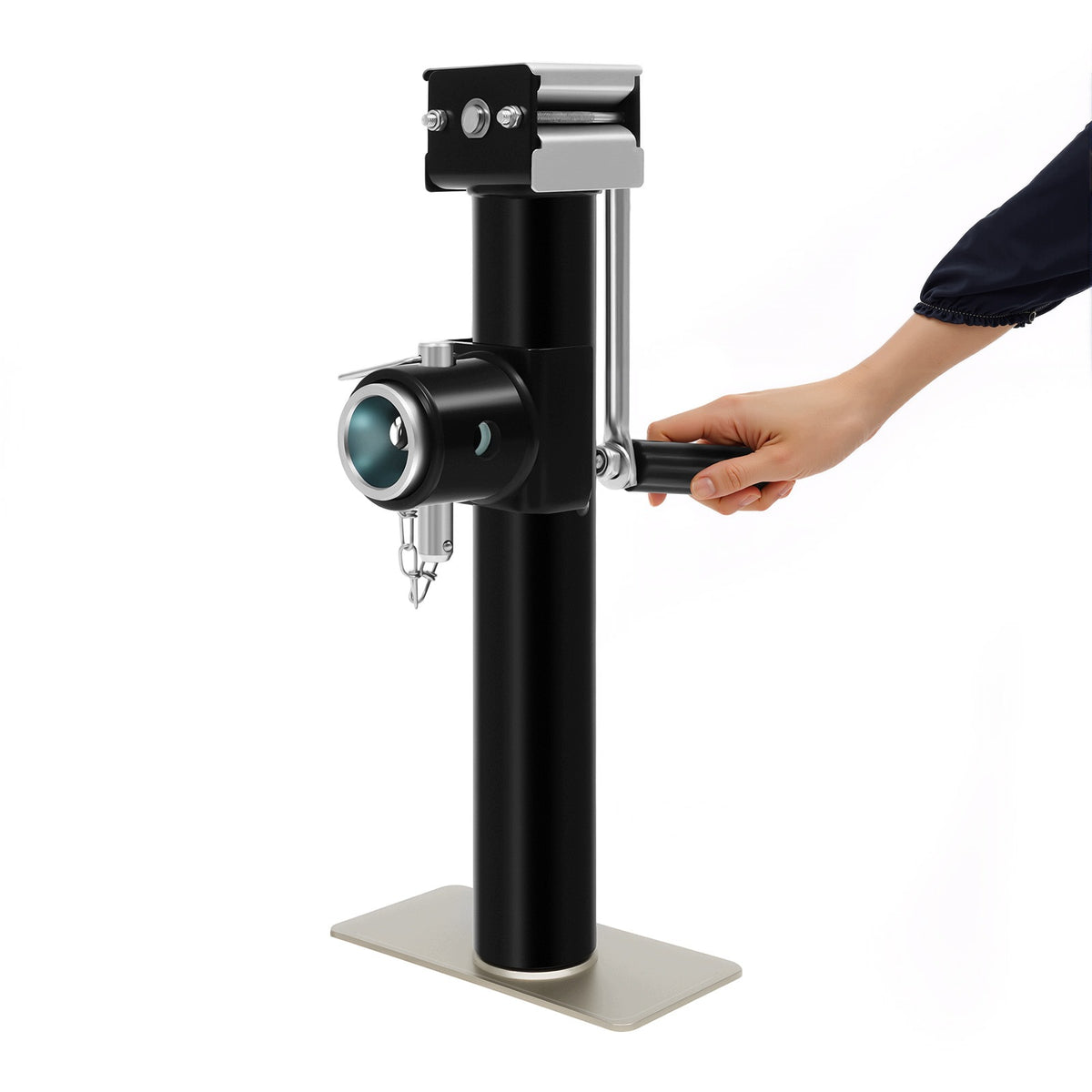 10-INCH 1T HAND-CRANK JACK LIFT HEIGHT 26CM MAX CAPACITY 453.59KG
