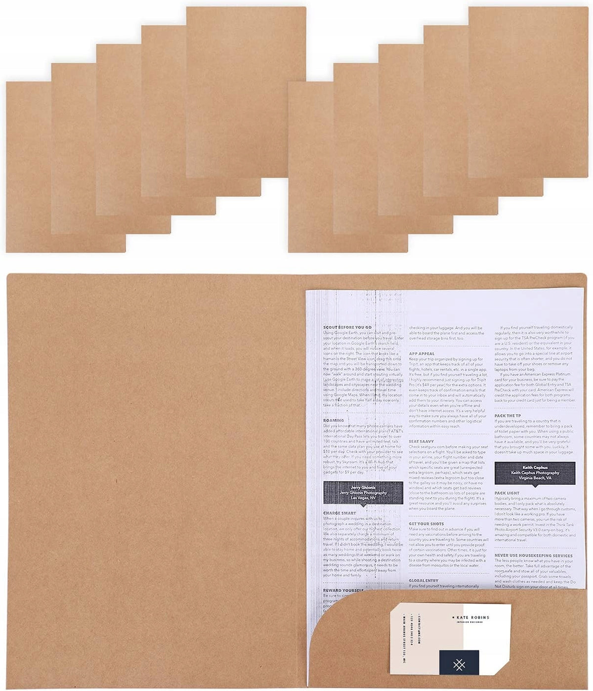 10 PCS File A4 A4 Multifunction Files Kraft File Color white