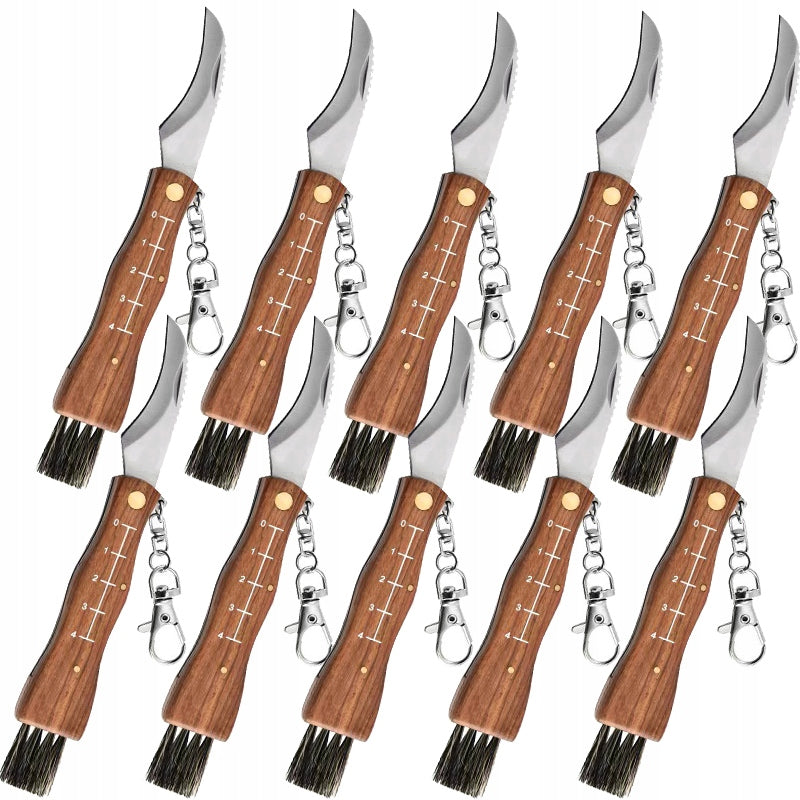 10 PCS Litter Knife Pocket Knife Mushroom Knife Folding Gift For Dad Brother