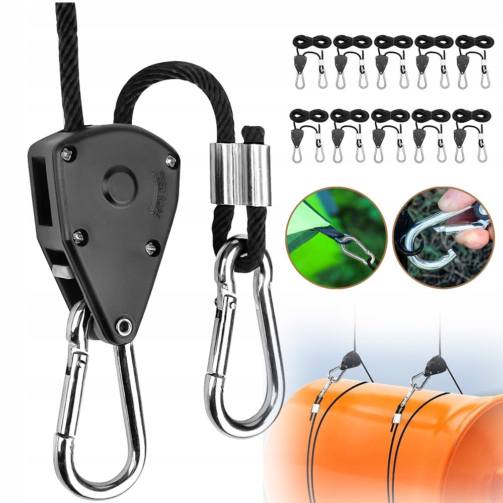 10 Pcs Ratchet Hangers Adjustable, Adjustable Rope Ratchets