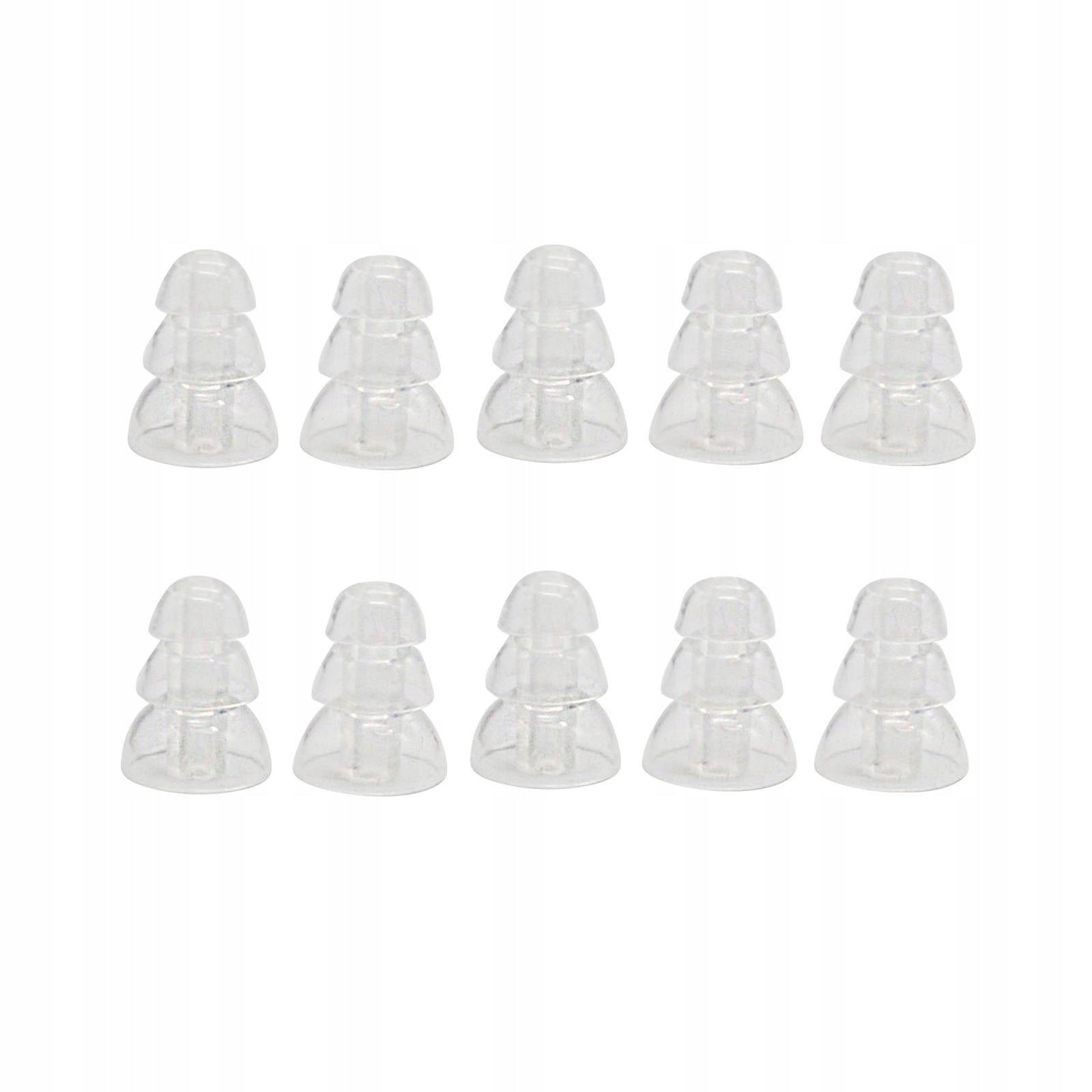 10 Pieces Hearing Aid Domes Comfortable Transparent 3mm Inner Dia Three Medical device no