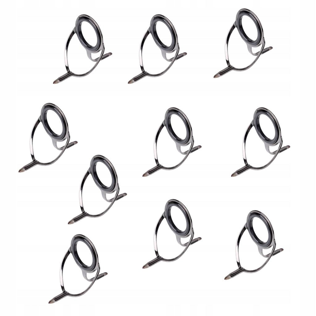 10 Pieces / Set Ceramic Rod Rings Stainless 20# Brand no brand