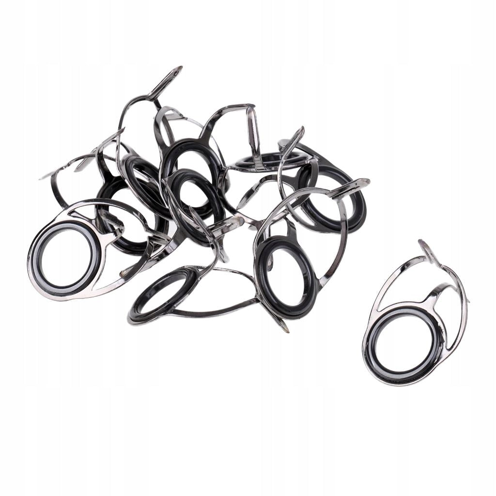 10 Pieces / Set Ceramic Rod Rings Stainless 20# Rod construction type one-piece