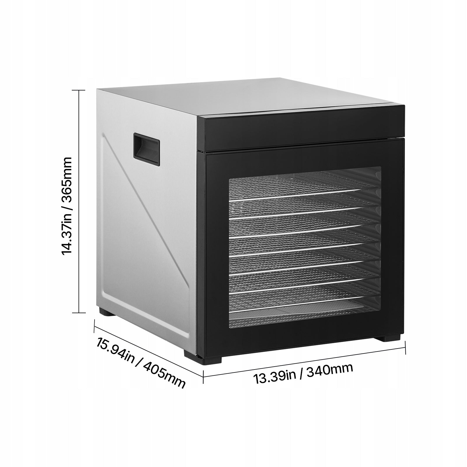 10 Trays Food Dehydrator Machine Stainless Steel 1000W Jerky Fruit Drying EAN (GTIN) 0840281575664