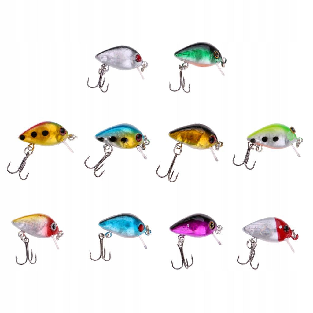 10 pieces floating fishing lures 2.6cm