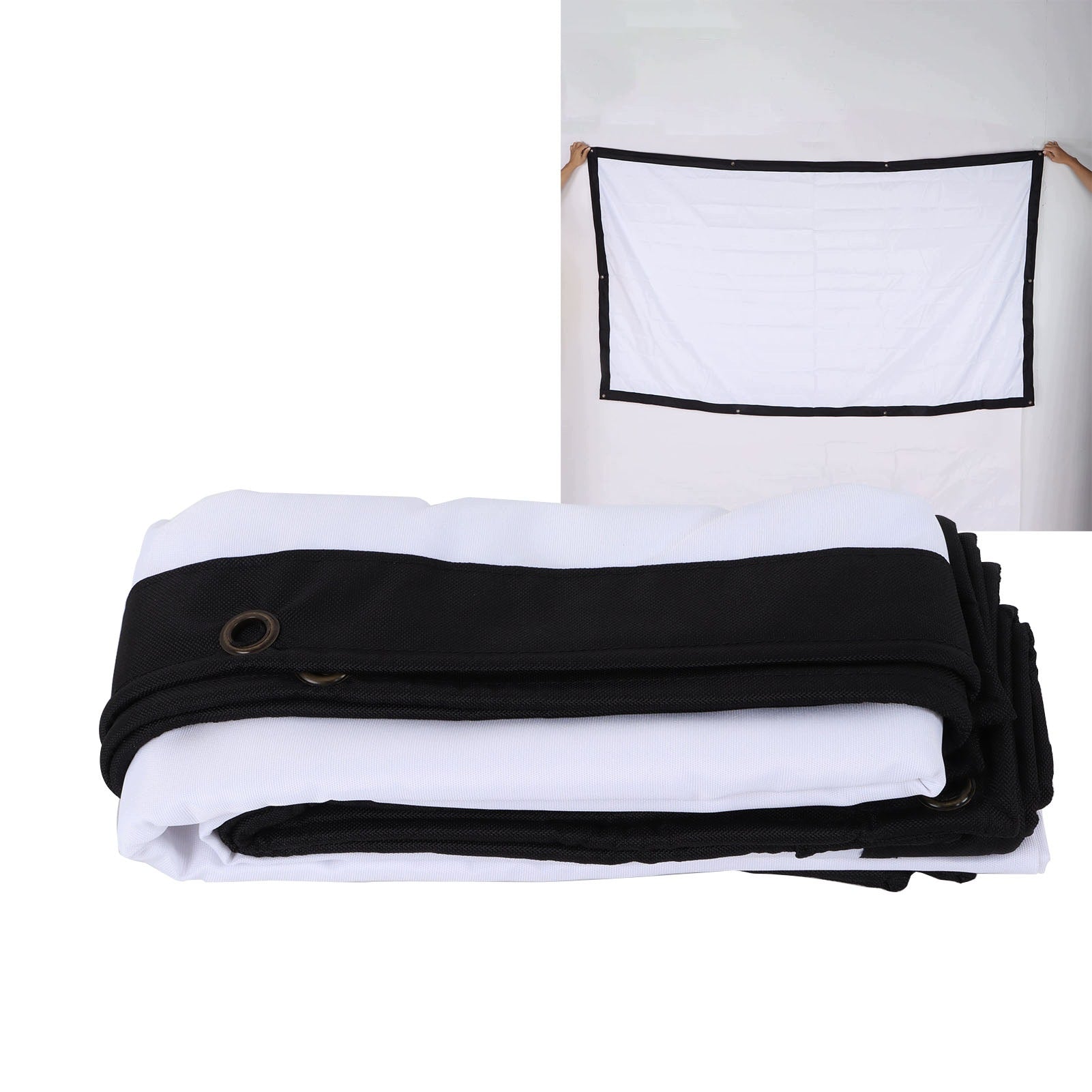 100" 16:9 FOLDING ANTI-WRINKLE PORTABLE PROJECTION SCREEN Model 01484110148411