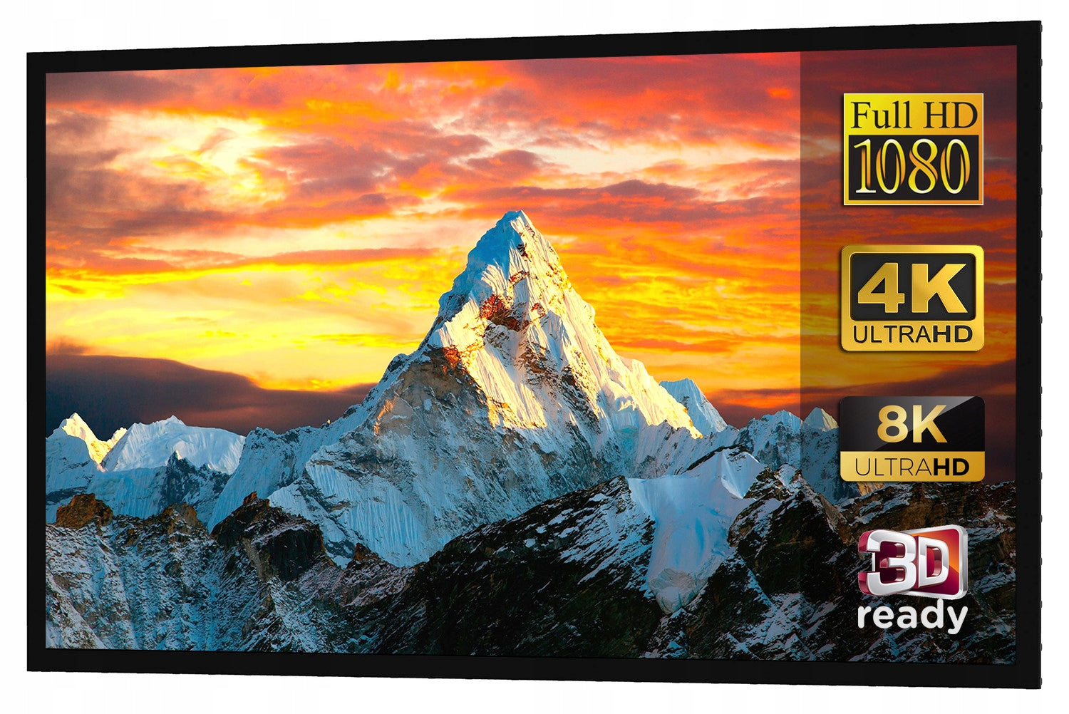100'' 16:9 PROJECTION FRAME SCREEN FOR Maclean MC-921 PROJECTOR