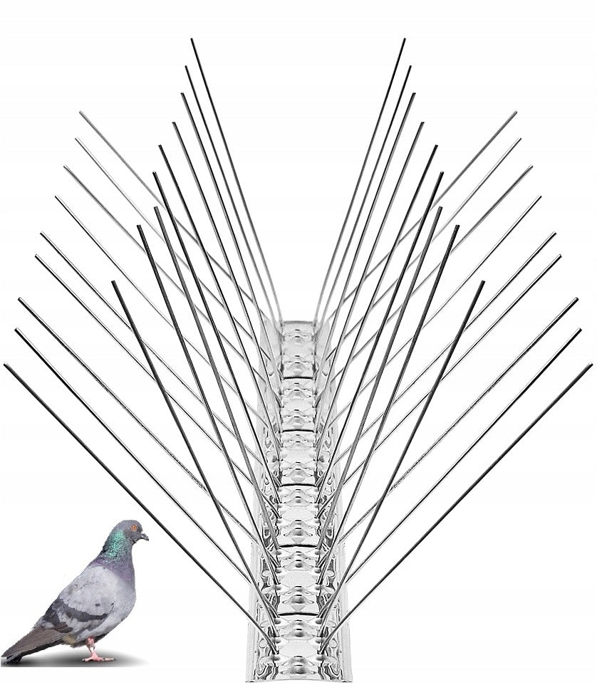 100 % METAL SPIKES FOR BIRDS AGAINST BIRDS LENGTH 50cm, WIDTH OF PROTECTION UP TO 22cm